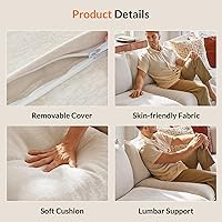 Vista 5 de HULALA HOME - Juego Moderno de Sofás de Chenilla, Sofá de 1 Plaza, Sofá de 3 Plazas, Juego de 2 Sofás Nube con Almacenamiento, Cómodos Sofás Butacas