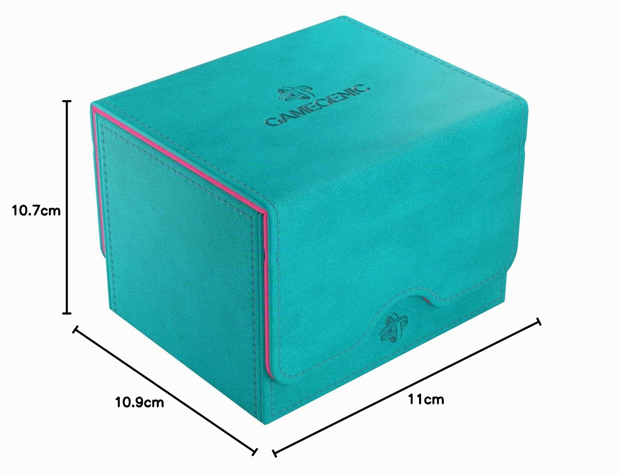 Gamegenic Sidekick 100+ XL Teal/Pink, Accesorio de Juego, Diseñada con capacidad para hasta 100 cartas en doble funda