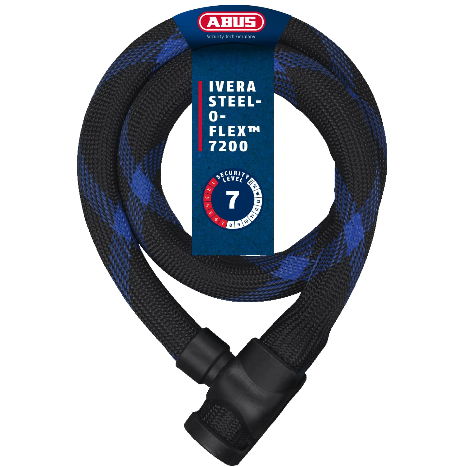 ABUS Ivera Steel-O-Flex 7200/110, AB55138 Unisex, Nero, 110 cm, Schwarz