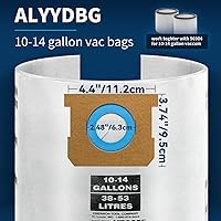 Vista 3 de Bolsas para aspiradora de 10 a 14 galones, tipo F 90662 9066200 9066233; tipo I 90672 9067200 9067233; VF2005, bolsas de filtro de vacío desechables