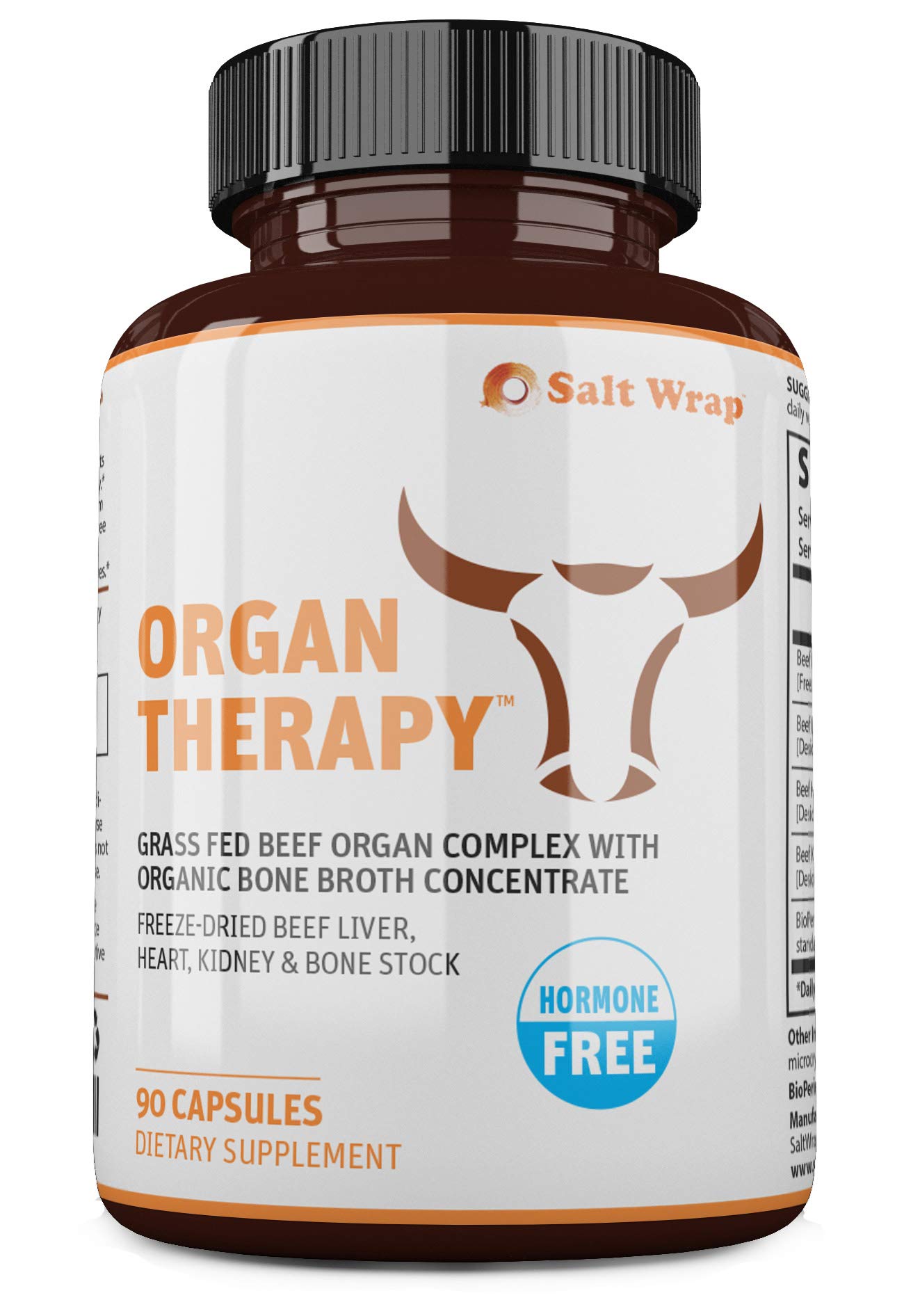 SaltWrap Organ Therapy Grass Fed Beef Organ Meat Complex Supplement