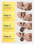 JSAUX Thumb Grips Designed for Nintendo Switch 2 (2025), Thumb Grip Caps for Switch2, Ergonomic Design, Enhanced Grip, Comfortable & Durable, Joycon Grip Button Stick Cover (Blue&Orange_3Pairs(6pcs))