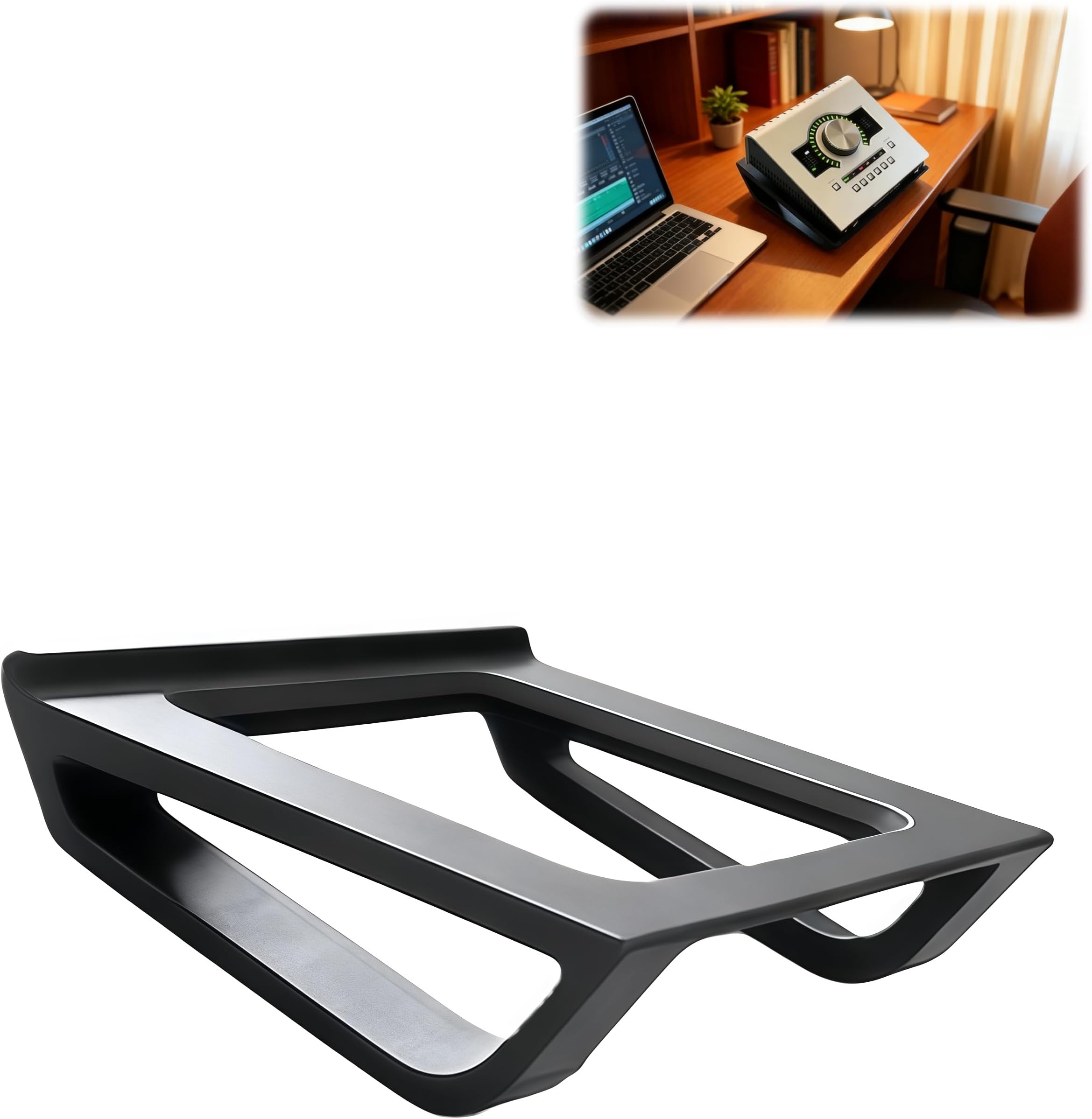 Desk Stand for Apollo Twin Audio Interface –Mount, Stable Support, and Space-saving Design for Home Studio Setup
