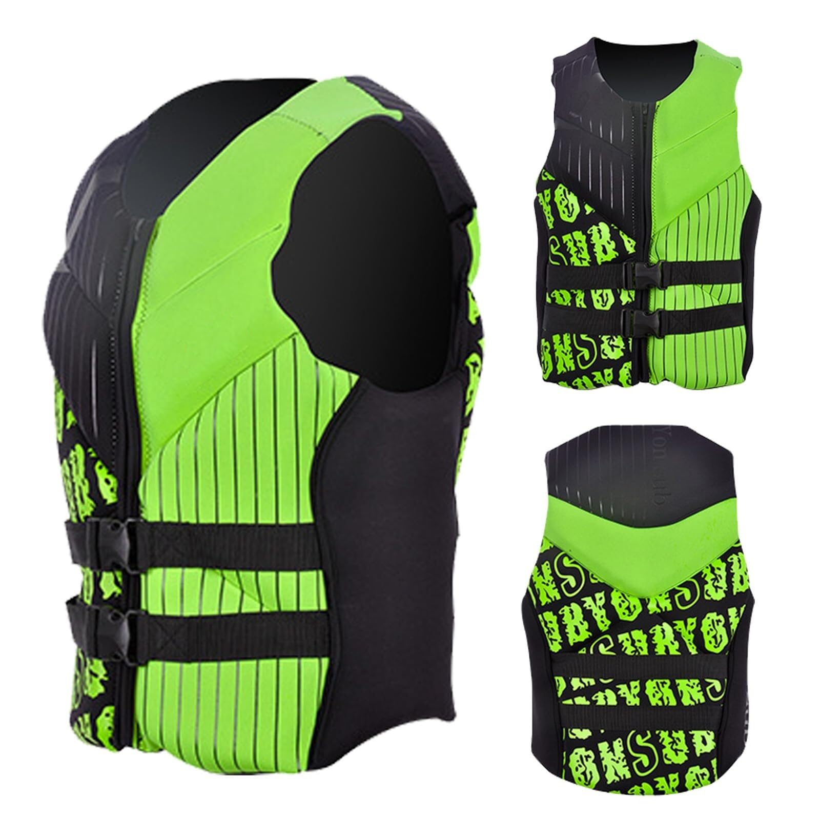 Swim Vest Professional Adjustable Safety Strap Water Sports Swim Vest Anti-Collision for Kayaking Swimming Surfing Boating Fishing Canoeing Rafting Outdoor Safety Gear Buoyancy