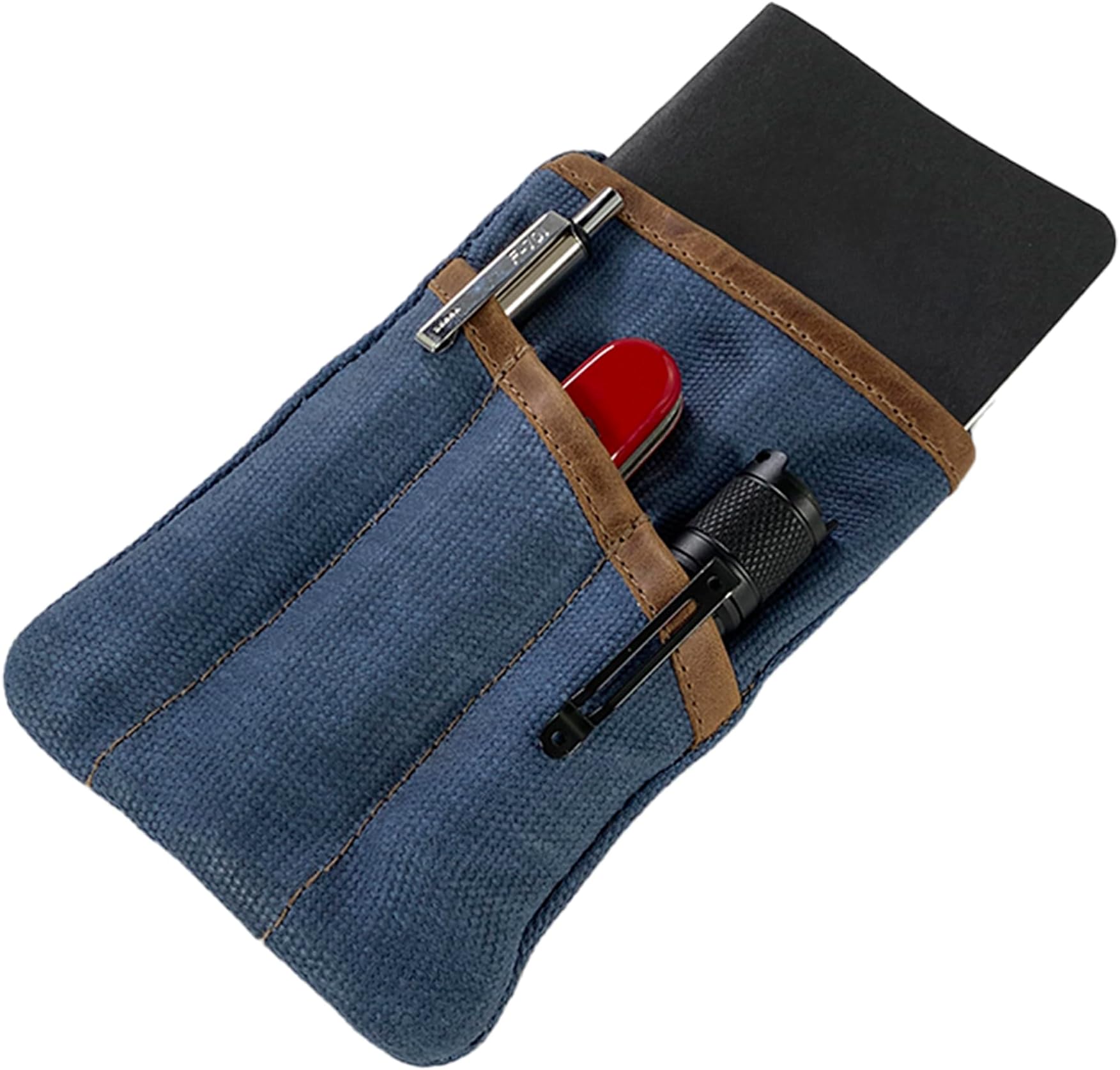 Hide & DrinkWaxed Canvas Multitool Pocket Pouch, Compact Multipurpose Zippered Bag, Mini Camping Tool Case, Organizer, Travel & Commuter Essentials, Handmade Includes 101 Year Warranty