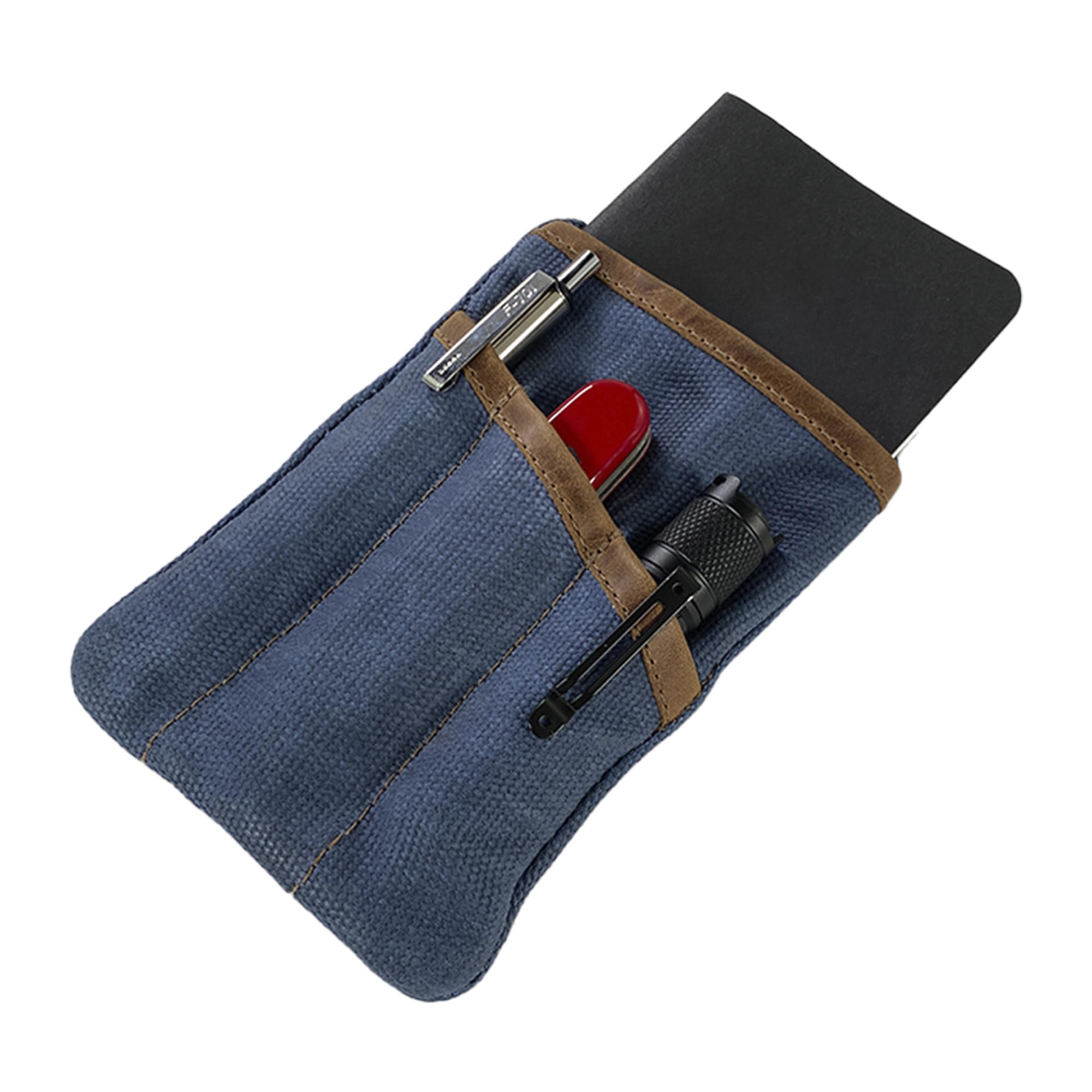 Hide & DrinkWaxed Canvas Multitool Pocket Pouch, Compact Multipurpose Zippered Bag, Mini Camping Tool Case, Organizer, Travel & Commuter Essentials, Handmade Includes 101 Year Warranty