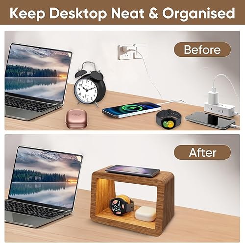 Miniatura 4 de Estación de carga inalámbrica para Samsung Galaxy, para estación de carga de alta velocidad Samsung, estación de carga de teléfono inalámbrico,