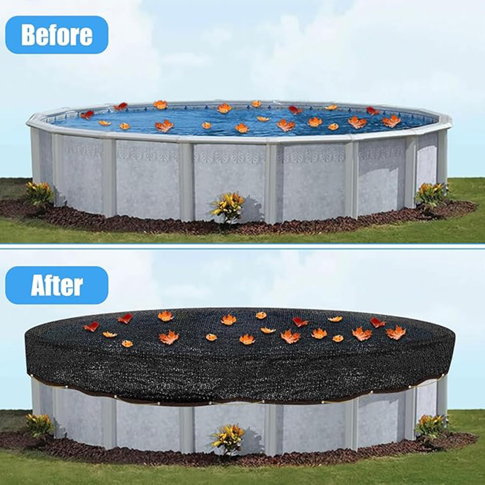 Filet de Piscine – Matériau Respirant, Protection Piscine | Taille Ronde