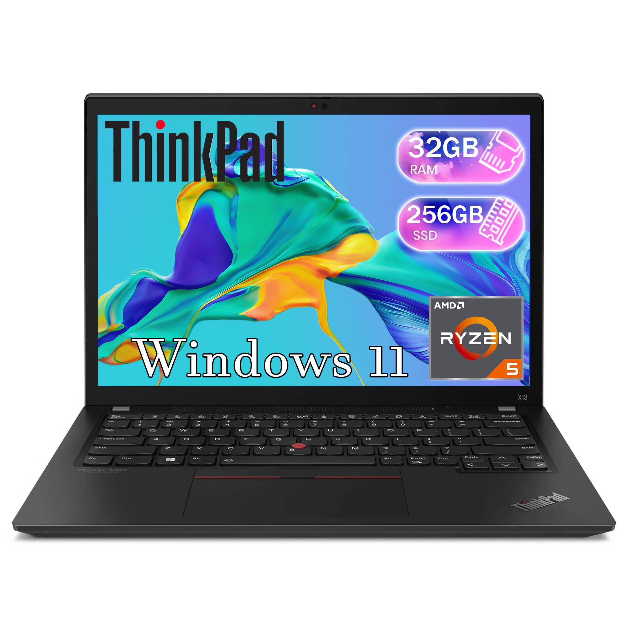 ThinkPad X13 Ryzen5 SSD256GB Win11 美品 Amazon.com: Lenovo ThinkPad X13 FHD Laptop Computer Windows 11 Pro