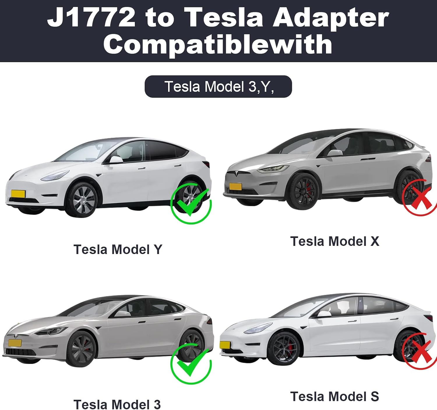 J1772 to Tsl Charging Adapte 80 Amp 240V for Tsl Model 3 Y X S for SAE J1772 Charger with Lock