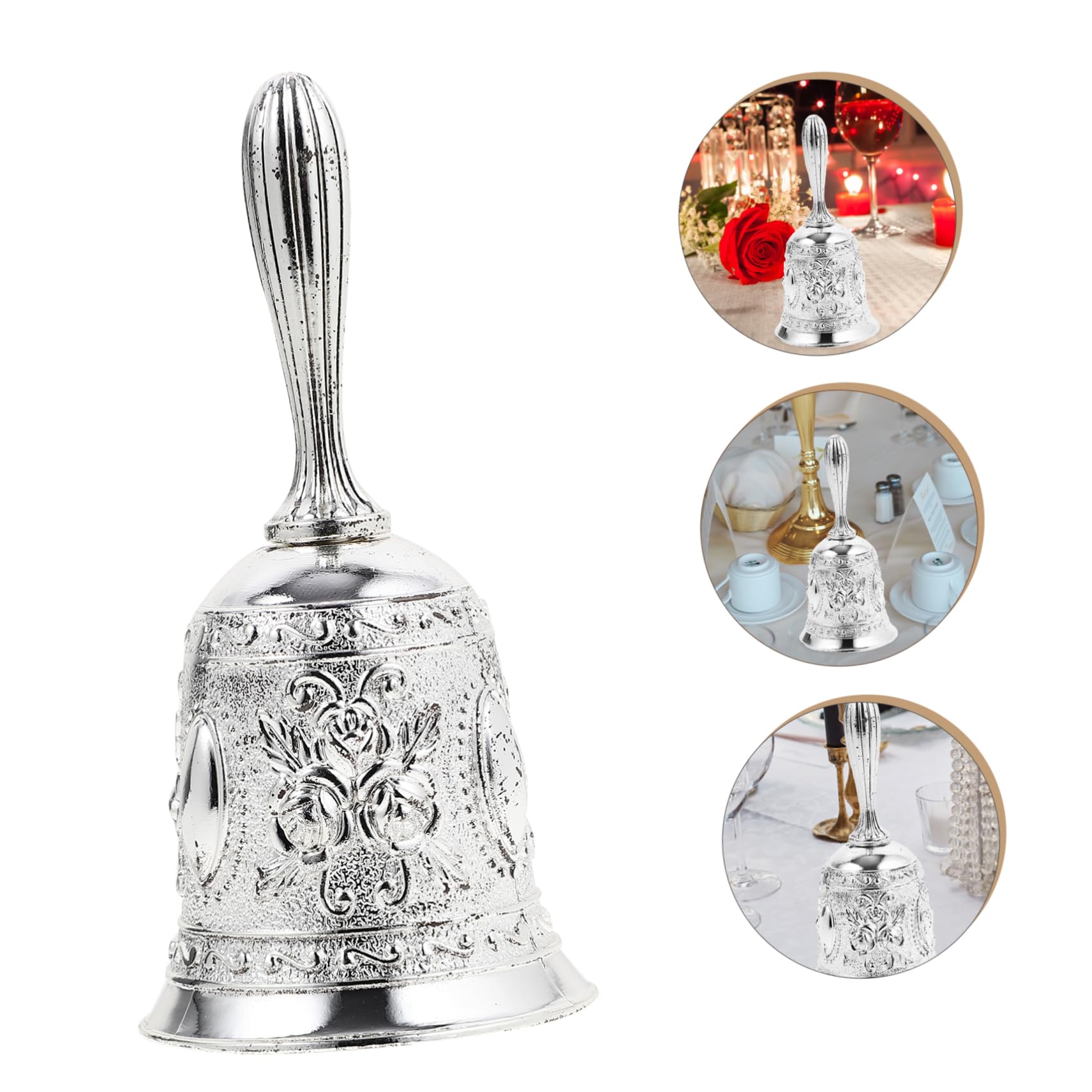 OSALADI 5 Piezas Campana de Mano de Metal Campana de Servicio para Escuela Decorativa para Múltiples