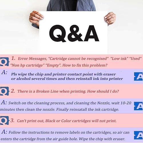 Miniatura 8 de SuperInk Cartucho de tinta remanufacturado de repuesto para HP 60 60XL CC641WA CC644WA compatible para impresora Deskjet D1660 D1663 PhotoSmart