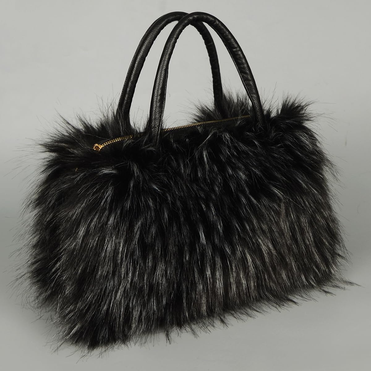Furry Tote Bag for Women Fuzzy Faux Fur Large Tote Handbag Cute Soft Fluffy Purse Ladies Satchel - Image 4