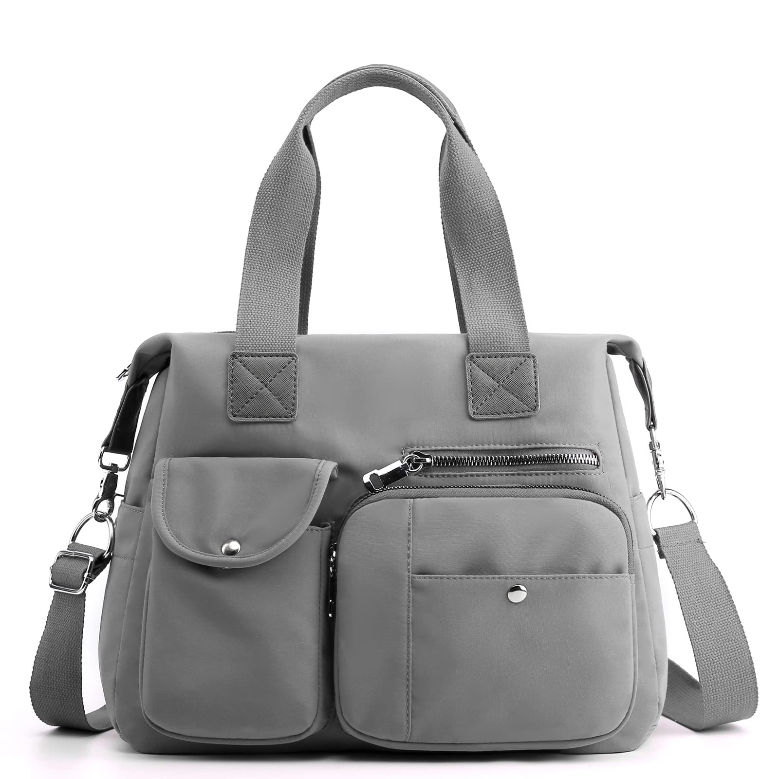 NZ SIXVONATote Bag for Women, Lightweight Shoulder Bag with Multi Pockets Diaper Top Handle Bag for Gym, Travel, Outdoor