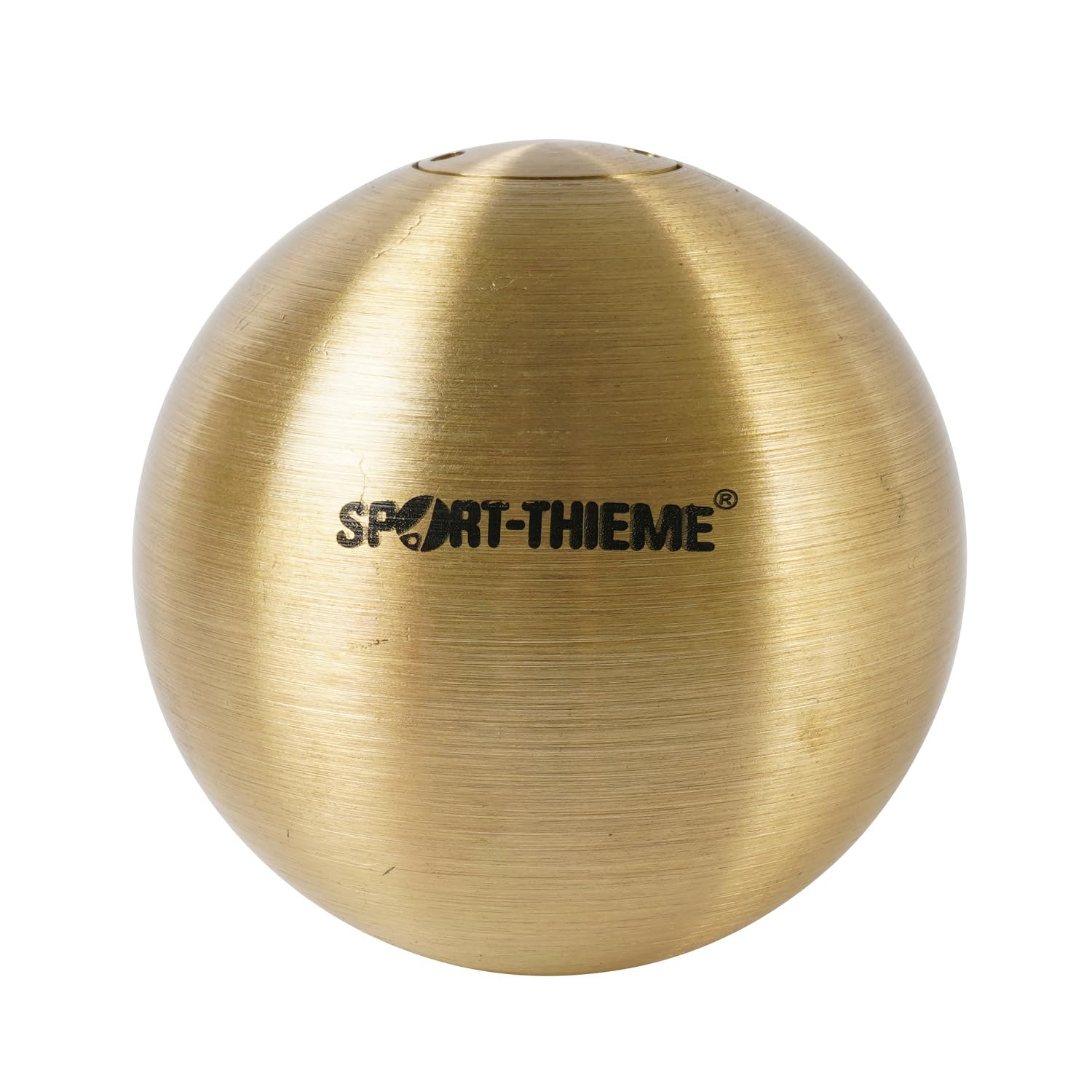 Sport-Thieme Wettkampf-Stoßkugel Gold | Messinggehäuse mit Bleifüllung, präzise gefertigt | 4 kg o. 7,26 kg | 95 mm o. 110 mm Ø, World Athletics Regelwerk, Outdoor
