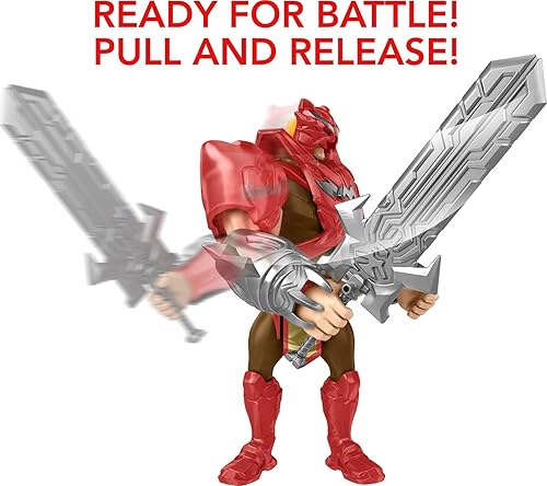 Miniatura 3 de Masters of the Universe Figura de acción de lujo de He-Man Power Attack, personaje de batalla de 8.5 pulgadas para juego de narración, regalo para