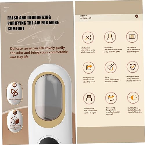 Miniatura 4 de Difusor de aromaterapia difusor de aceite esencial inalámbrico silencioso difusor de aromaterapia para el hogar, accesorios de fragancia, máquina de