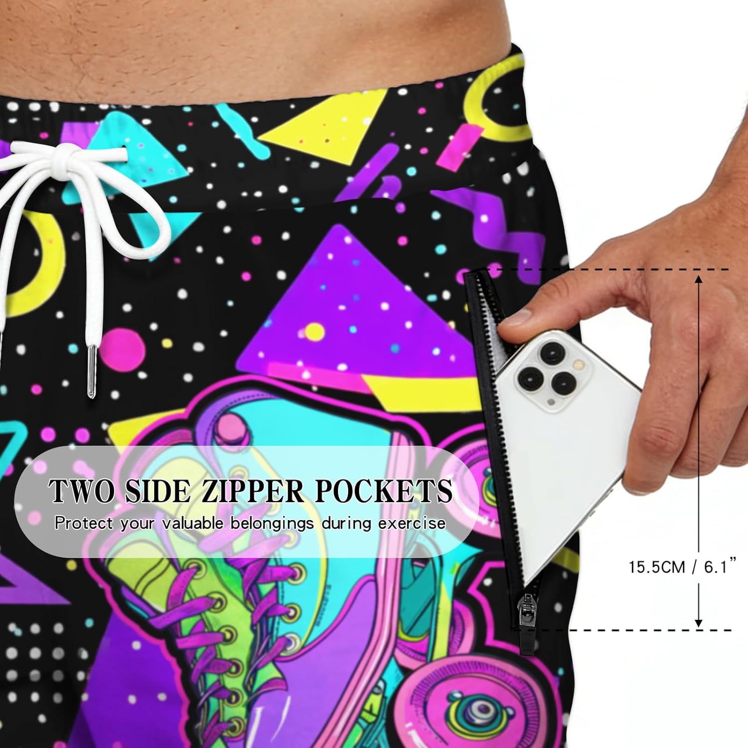 Men's Jogger Pants Sweatpants Workout Track Pants for Men with Zipper Pockets for Athletic, Jogging, Running - Image 2