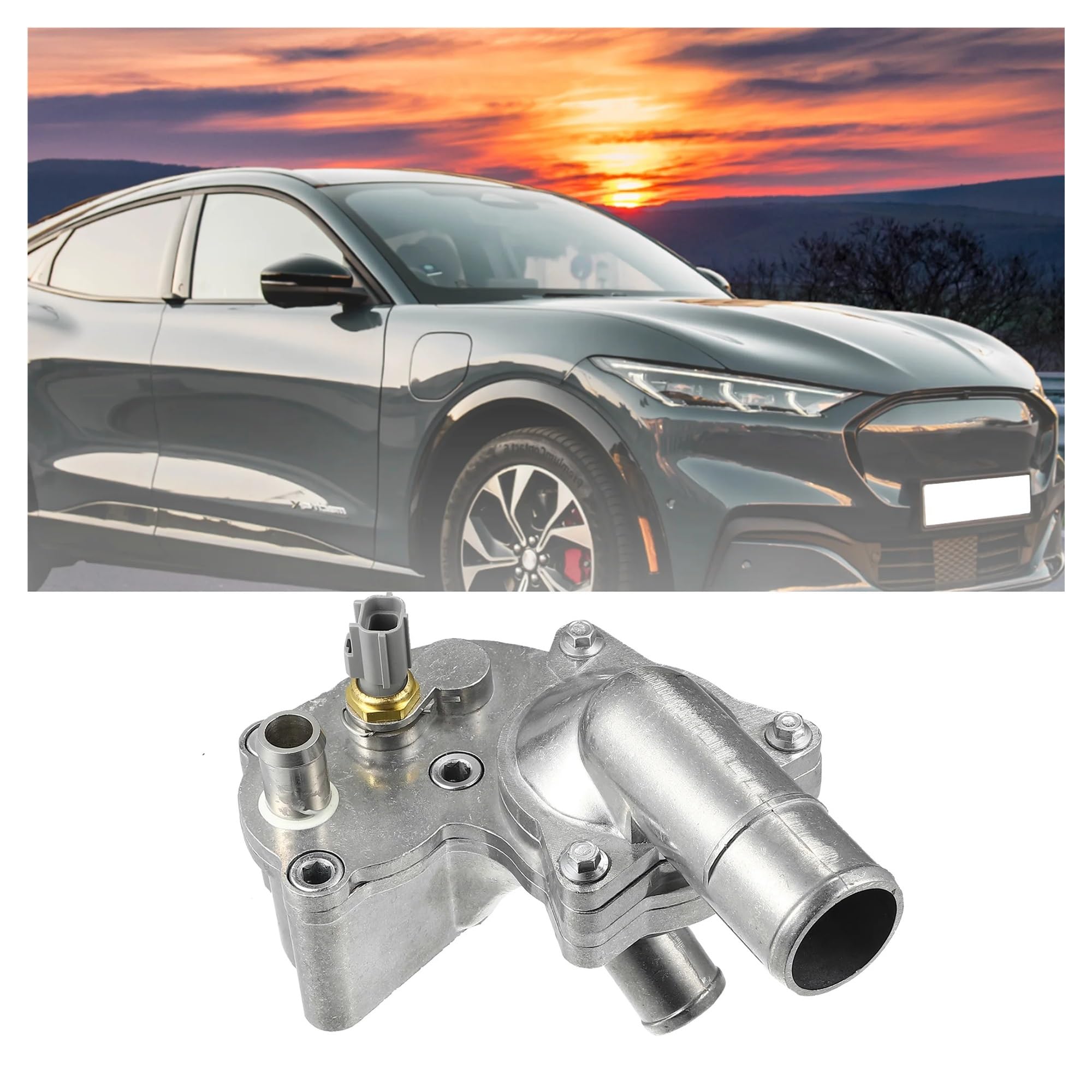 do Mustang 4 0L 2005-2009 akcesoria samochodowe zespół obudowy termostatu płynu chłodzącego silnika 5R3Z8592Ba