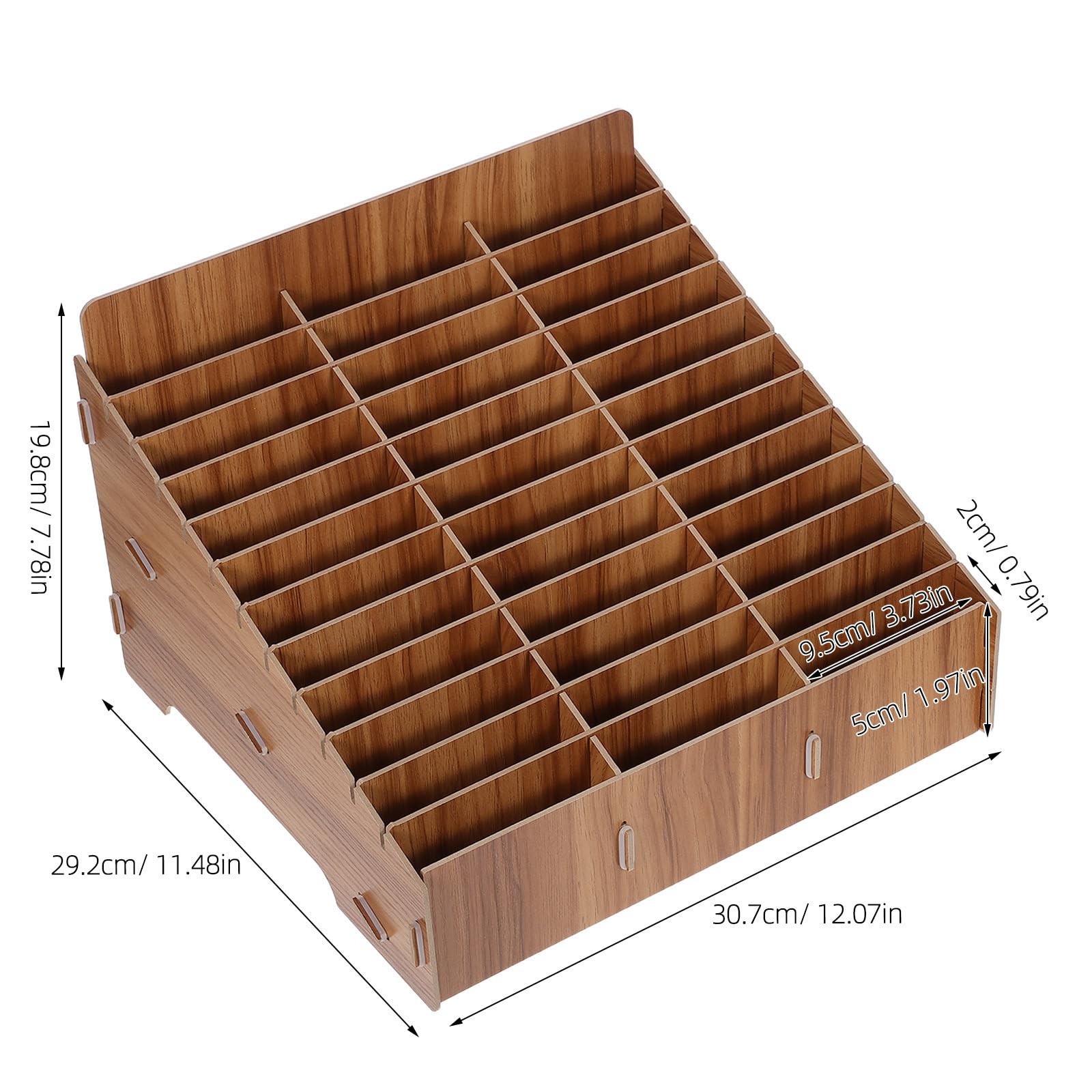 SHINEOFI Scatola in Materiale Resistente con Scomparti Multipli Porta Cellulare Organizer da Tavolo per Facile Gestione dei Telefoni per e Aula
