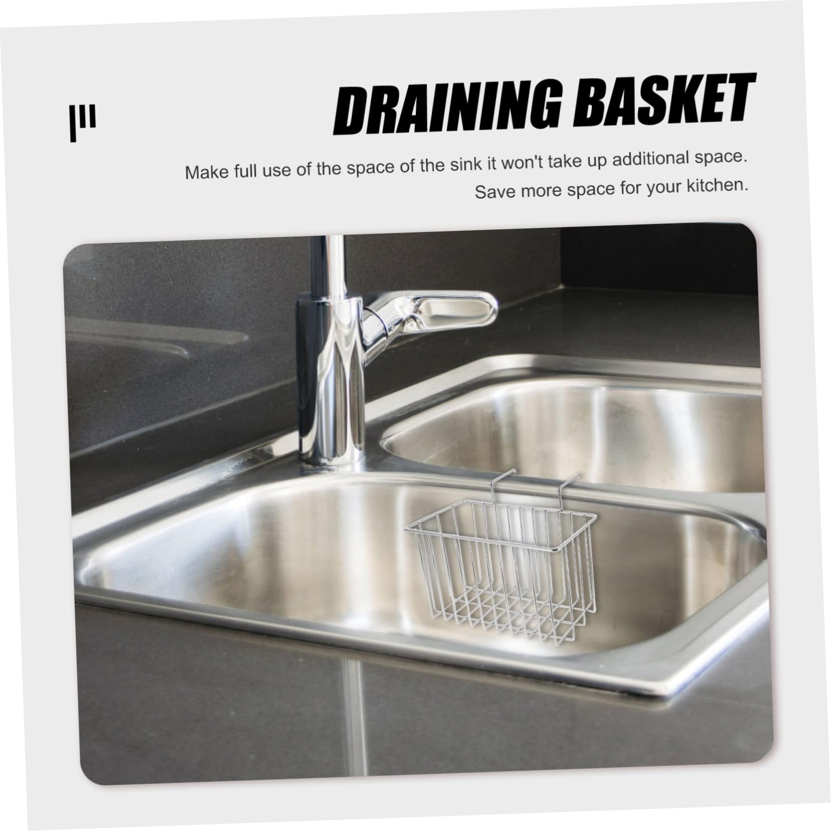 Cabilock 3 Piezas Fregadero escurridor sobre el Estante para Platos del Fregadero escurridor de Platos Sink Storage Rack Sink Organizer Filtro Esponja Fregadero contenedor de Almacenamiento