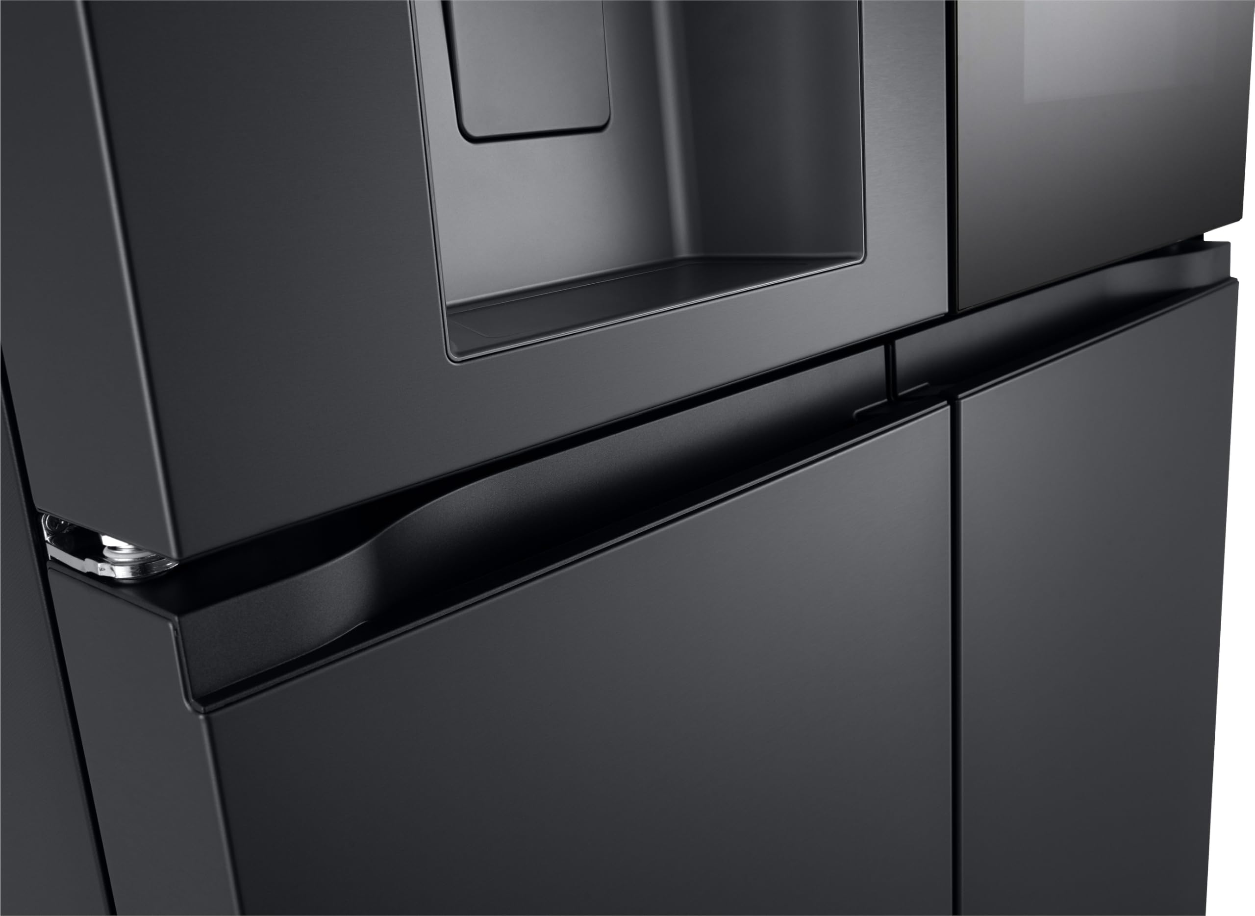 LG GMG960EVEE Multi-Door Kühlschrank mit Gefrierfach (638 L, Energieklasse E) mit InstaView und Craft Ice, Eis- und Wasserspender, Total No Frost, Silber