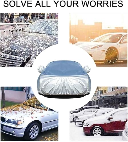 Miniatura 7 de QERFSD Plus - Funda impermeable de terciopelo para automóvil, compatible con SsangYong Korando Musso Rexton Rodius Tivoli Turismo, protección solar