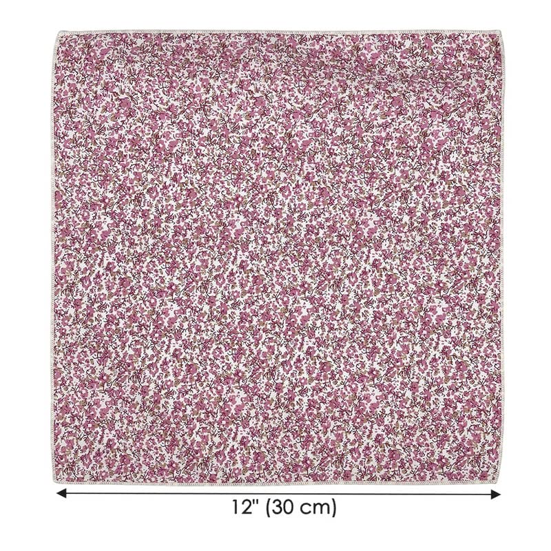 Image of Kebocis Men's Floral Pocket Square Handkerchief for Men