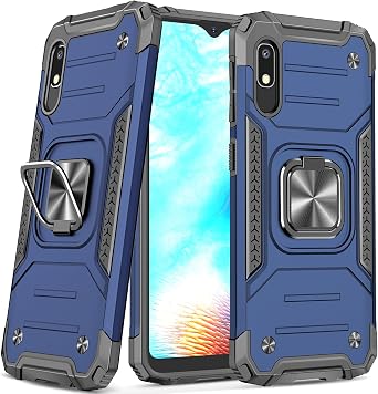 for Samsung Galaxy A10E Case Military Grade Built-in Kickstand Case Holster Armor Heavy Duty Shockproof Cover Protective for Samsung Galaxy A10E Phone Case Blue