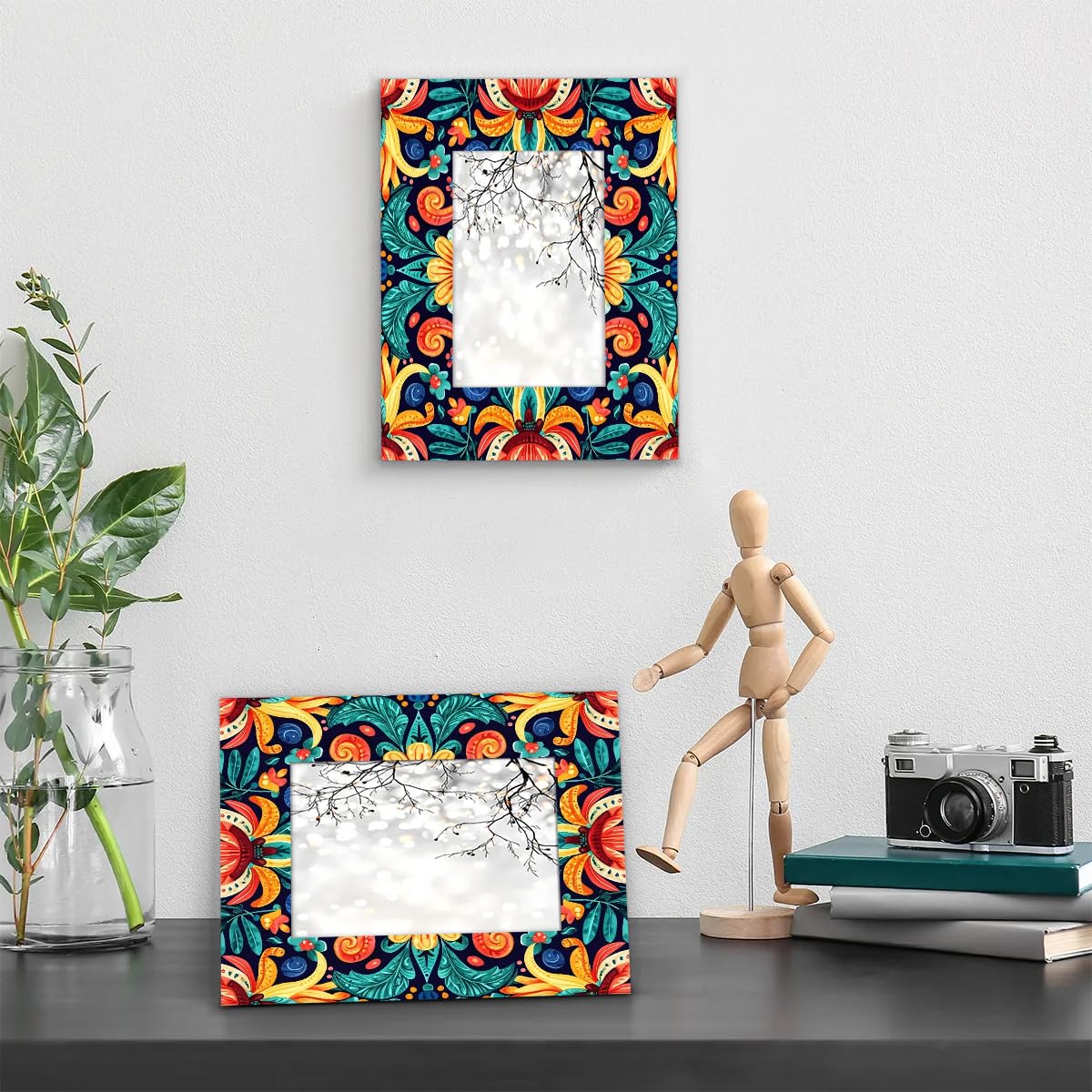 Amazon.com - Mintoprints Colorful Mexican Floral 4x6 Picture Frame