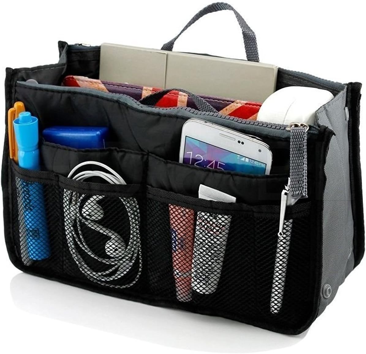 JIAHAO Purse Organizer Insert Multi-function Cosmetic Storage Bag in Bag