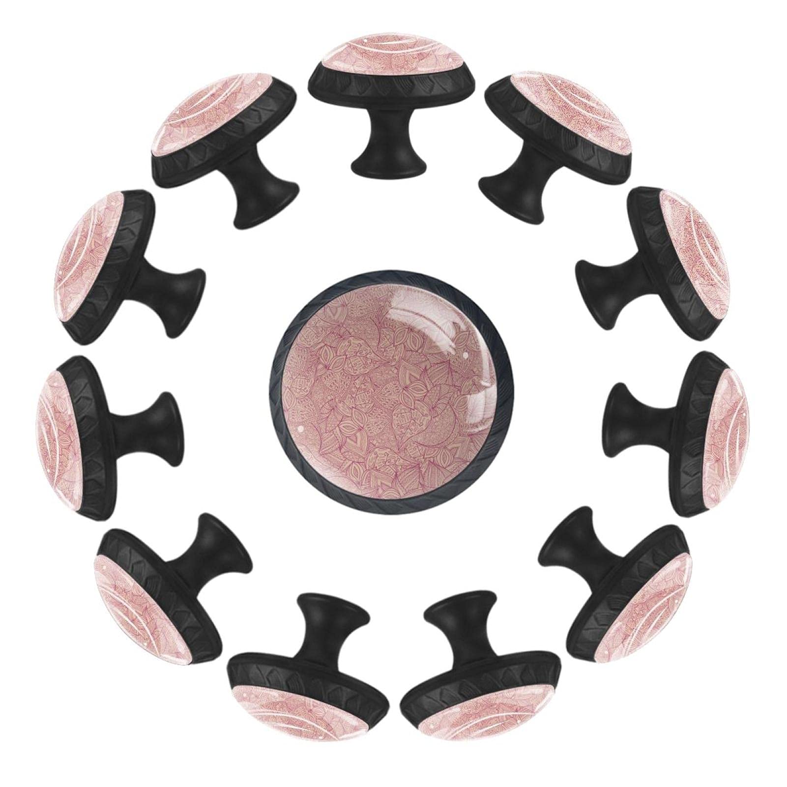 Boutons de tiroir motifs pétales roses pour décorer la chambre de bébé et la crèche