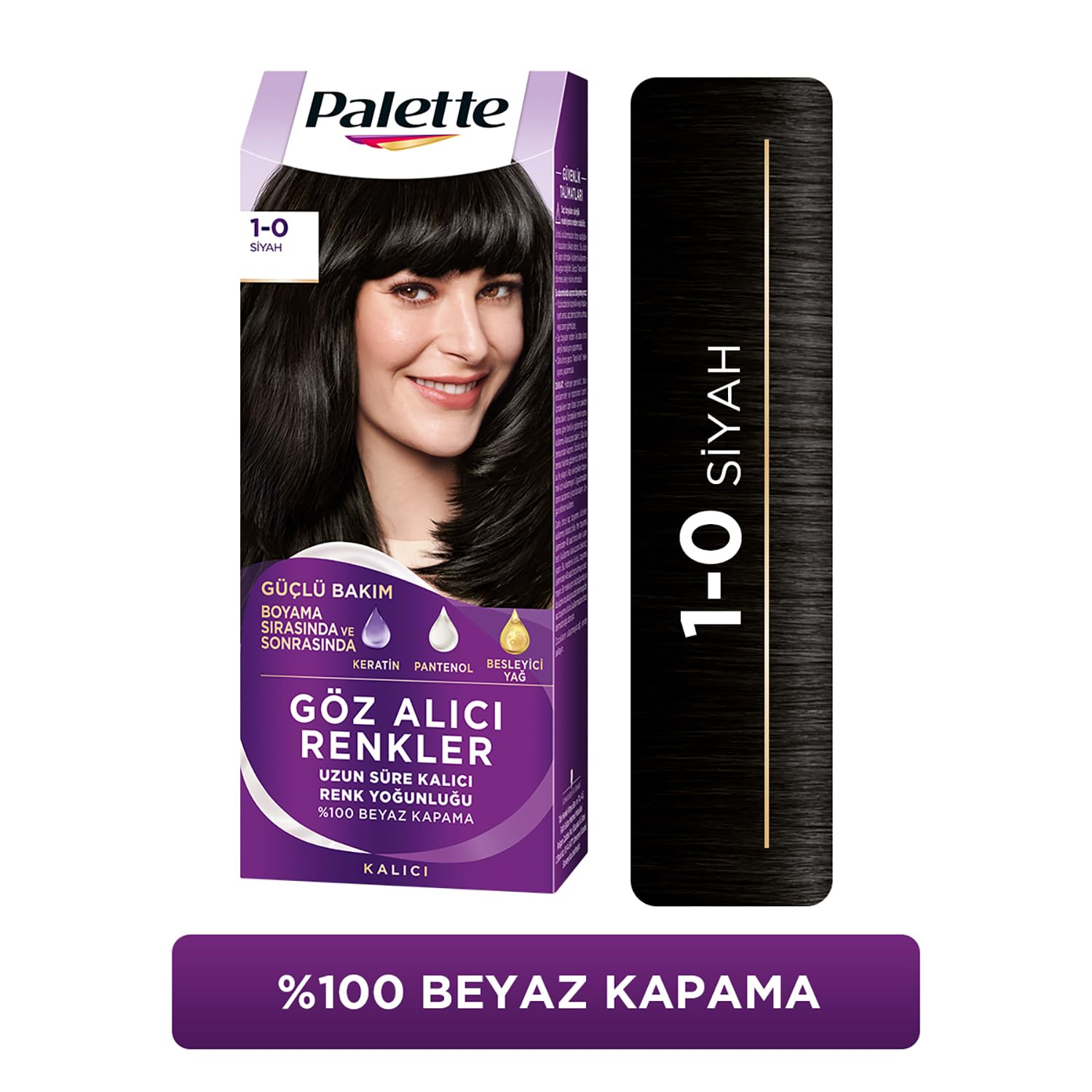 Palette Yoğun Saç Boyası 1.0 Siyah