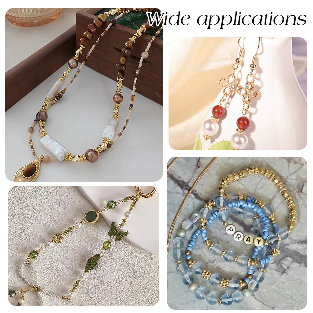120 Goldene Abstandsperlen 12 Stile - 18K Vergoldet 4-7mm Für Schmuck DIY