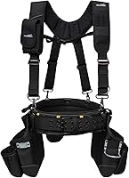 MELOTOUGH Heavy Duty Tool Belt with Suspenders - Framer's Combo Apron, Detachable Pouches, 1680D Ballistic Fabric for Carpenters & Contractors