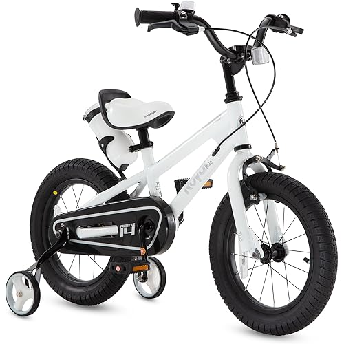 RoyalBaby Kids Bike EZ Balance to Pedal Dual Handbrake Toddlers Boys Girls Bicycle 12-20 Inch for Age 3-10 Years