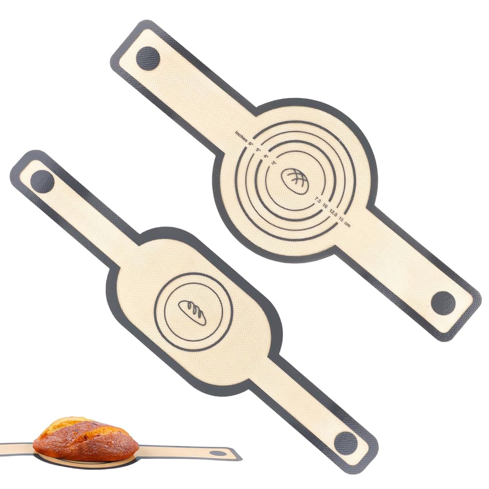 2 Tapis Cuisson Silicone Pain - Pour Four Hollandais Rond Et Ovale - Antiadhésif Et Réutilisable