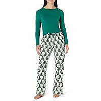 Amazon Essentials Completi Coordinati di Pigiami Natalizi per La Famiglia Donna