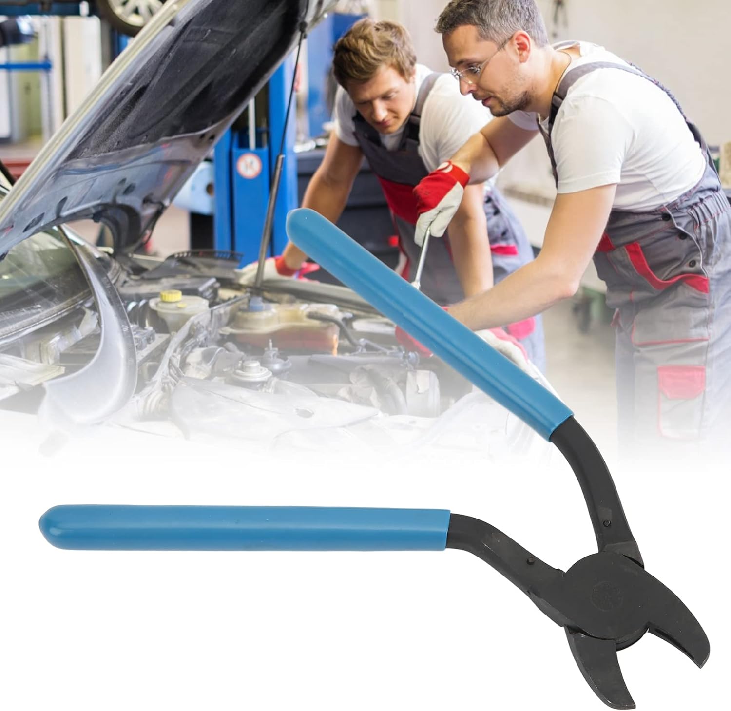 Plier with Bent Head and Curved Open, Angled for Removal and Installation, Ideal Repair Tool for Vehicles Upholstery