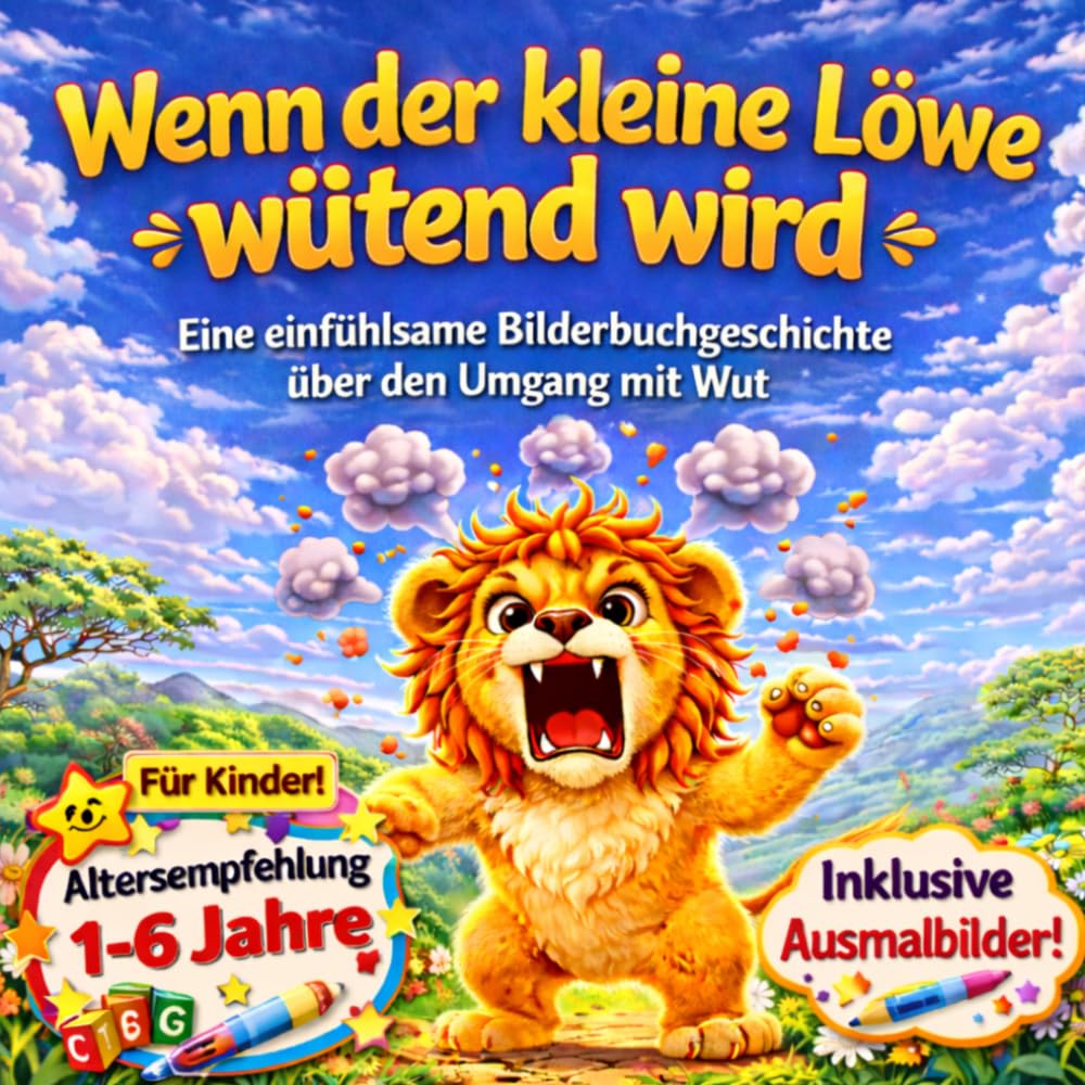 Wenn der kleine Löwe wütend wird: Eine einfühlsame Bilderbuchgeschichte über den Umgang mit Wut für Kinder ab 1 Jahr | Hilfe im Umgang mit Wutanfällen und der Selbstregulierung bei starken Gefühlen