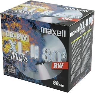 Maxell CD-RW 80 Storage Media (Audio/Music 80 minutes)