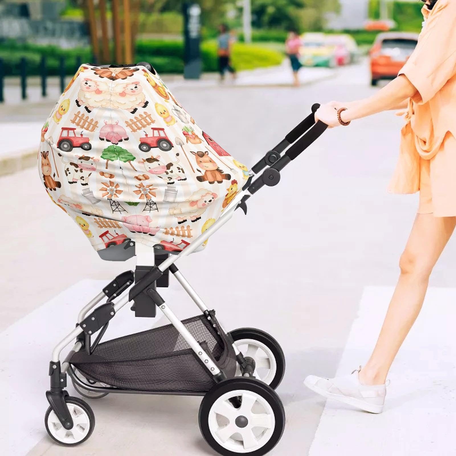 Coprisedile Per Auto Neonato, Tettuccio Per Seggiolino Auto - Tettuccio | Per Seggiolino Auto Multiuso,Copertura Morbida Multiuso Per Allattamento Per Allattamento Al Seno, Cappottina Per Seggiolino