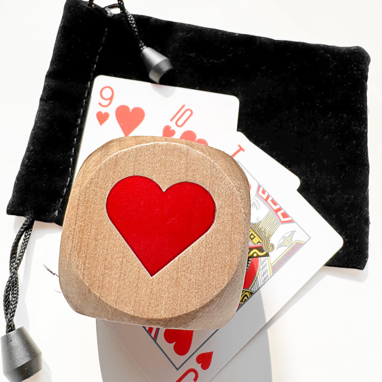 jakilee Euchre Trump Marker Dice Big Size 2Inch(5cm), 2pcs Premium Wooden Euchre Cube Trump Indicator - Image 3