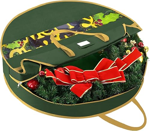 BALEINE Contenedor de almacenamiento de corona de alta calidad, bolsas de almacenamiento Oxford para coronas de Navidad con material de lona disponible en Yaxa Costa Rica