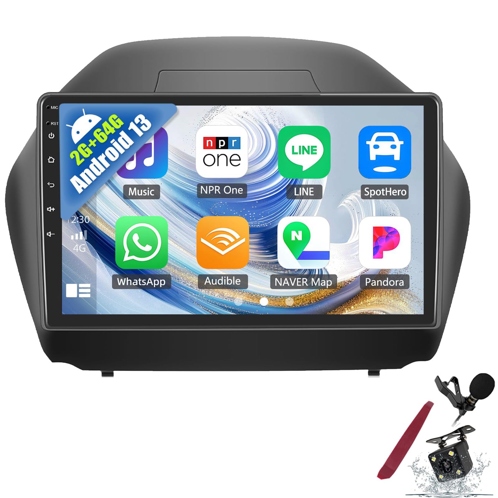 Autoradio Android 15 Hyundai IX35 2011 2012 2013 2014 GPS Bluetooth écran tactile 2K - 8