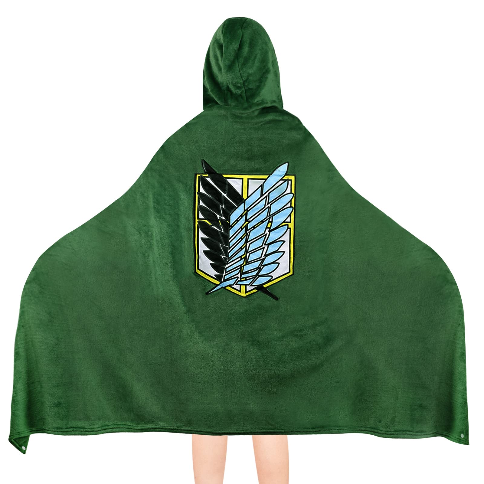 Kuberas Wearable Blanket The Wings of Freedom Cloak Shawl Blanket Flannel Wrap Cape Nap Quilt Cosplay Costume