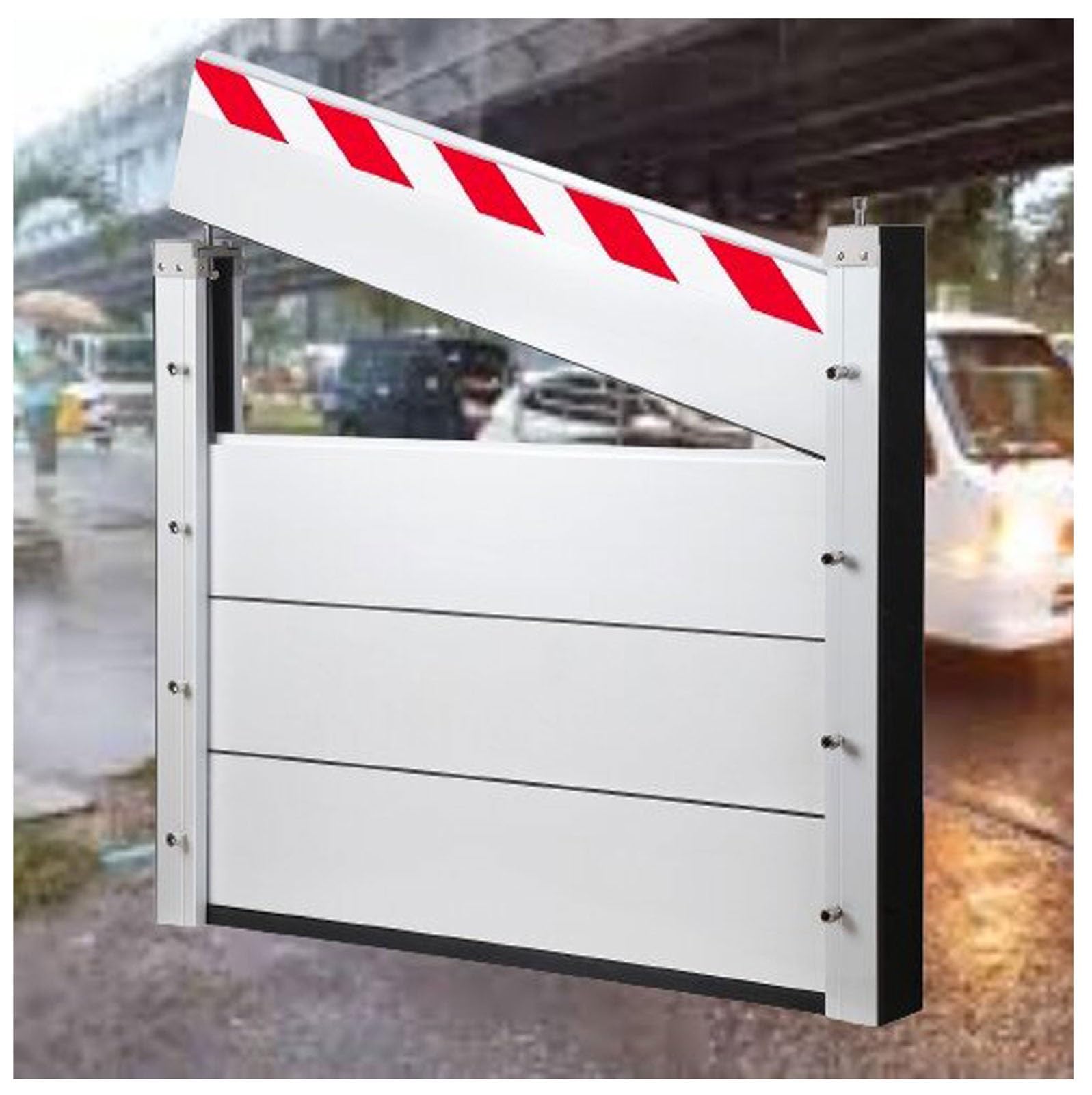 Barrière anti-inondation pour stopper les infiltrations d'eau dans le garage et sous-sol