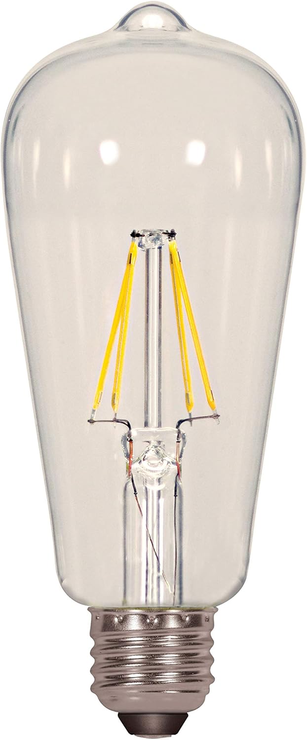 Satco S9895 Medium Light Bulb in Light Finish, 5.50 inches