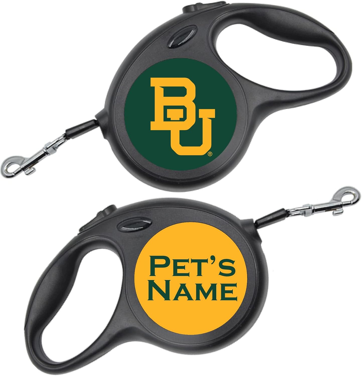 Baylor Bears Retractable Dog Walking Leash | Officially Licensed | Personalized for Your Pet