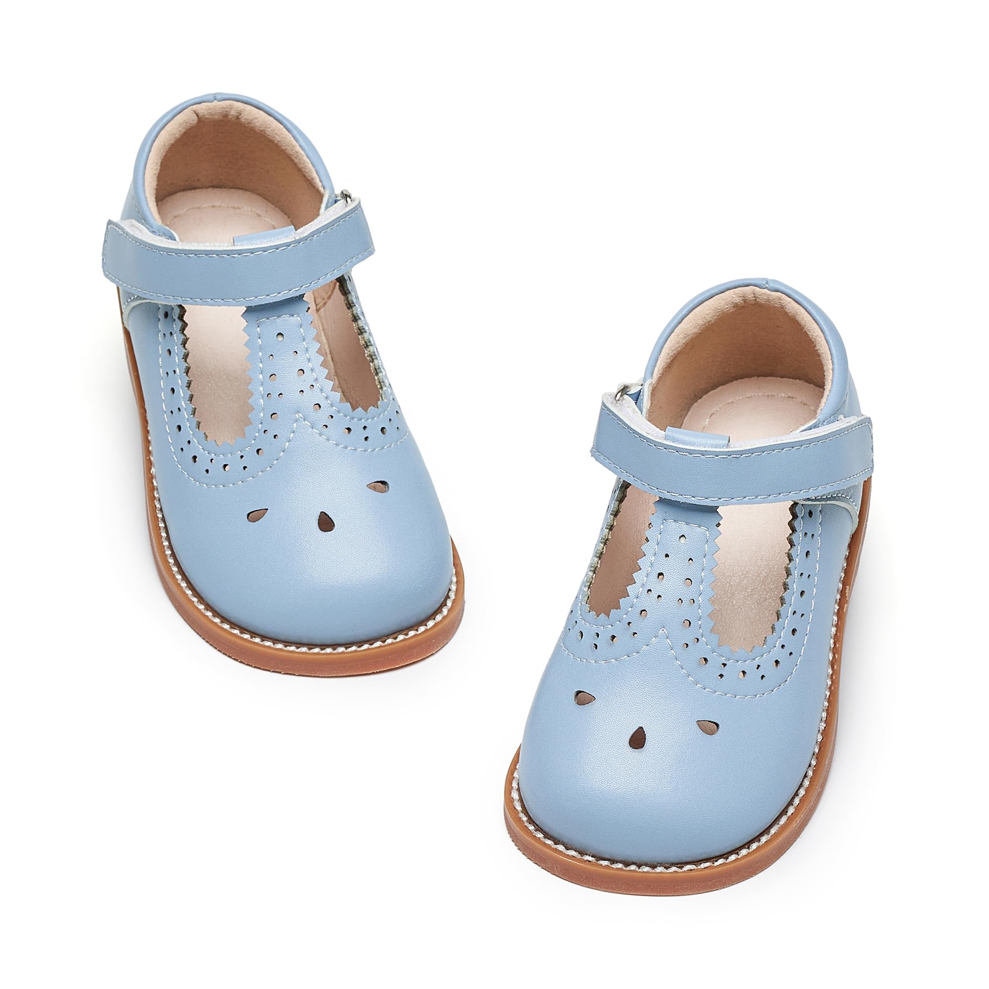 GINFIVE Toddler Girls Mary Jane School Oxford Dress Flat Shoes for Wedding